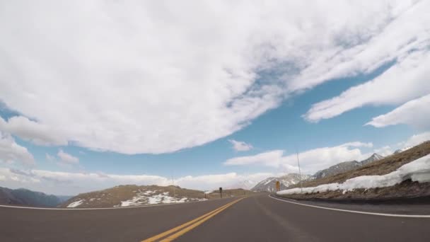 Denver Colorado Usa Mai 2018 Fahren Auf Trail Ridge Road — Stockvideo