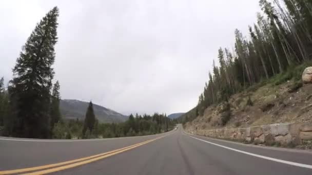 Denver Colorado Usa Maggio 2018 Guidare Strada Asfaltata Nel Rocky — Video Stock