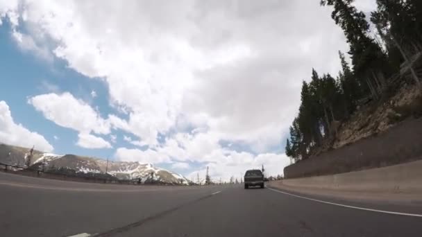 Denver Colorado Estados Unidos Mayo 2018 Conducir Por Carretera Montaña — Vídeos de Stock