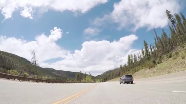 Взимку Парк Штат Колорадо Сша Травень 2018 Проїжджаючи Зимових Парку — стокове відео