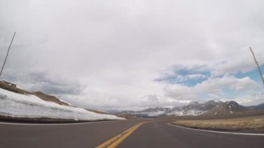 Rocky Dağı Milli Parkı'sezon açılış hafta sonu sevk üstünde iz Ridge yol.