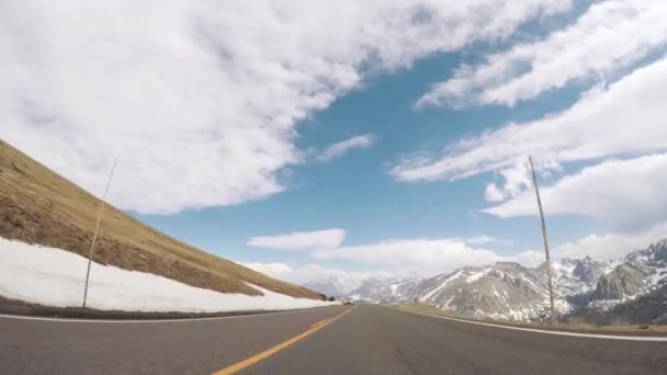 Denver Colorado Usa May 2018 Driving Trail Ridge Road Opening — Stock Video