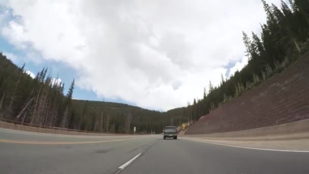 Denver Colorado Estados Unidos Mayo 2018 Conducir Por Carretera Montaña — Vídeos de Stock