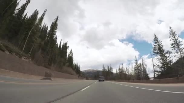 Denver Colorado Estados Unidos Mayo 2018 Conducir Por Carretera Montaña — Vídeos de Stock