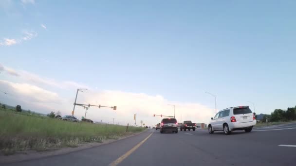 Boulder Colorado Estados Unidos Mayo 2018 Conducir Por Carretera Pavimentada — Vídeo de stock