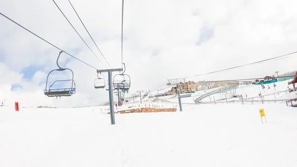 2018 Steamboat Springs Colorado Usa December Open Ski Lift Top — 스톡 사진