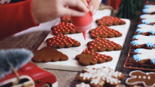 Pas Pas Décorer Les Biscuits Pain Épice Avec Glaçage Royal — Video