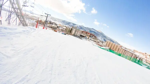 Steamboat Springs Colorado Usa December 2018 Vinterutsikt Över Fjällskidorten — Stockfoto