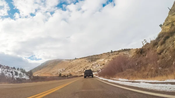 Denver Colorado Estados Unidos Diciembre 2018 Conduciendo Hacia Oeste Carretera — Foto de Stock