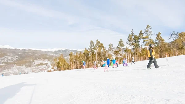 Keystoone Colorado Usa January 2019 Горнолыжный Спорт Выбор Сезона — стоковое фото