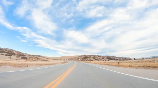 Rijden Verharde Weg Landelijk Gebied — Stockfoto