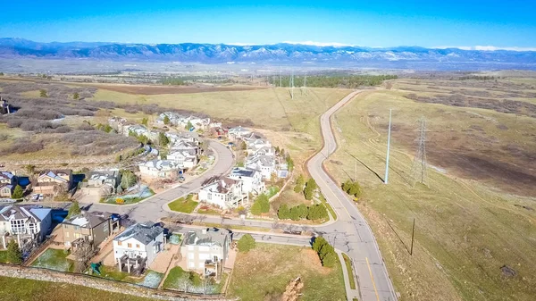 Aerial View Luxury Residential Comunity — Stock Photo, Image