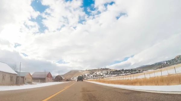 Conducir Hacia Oeste Por Carretera Montaña Steamboat Springs — Foto de Stock