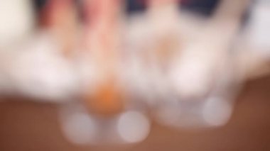 Tuzlu karamel sıcak kakao kaşık Cam Kupası.