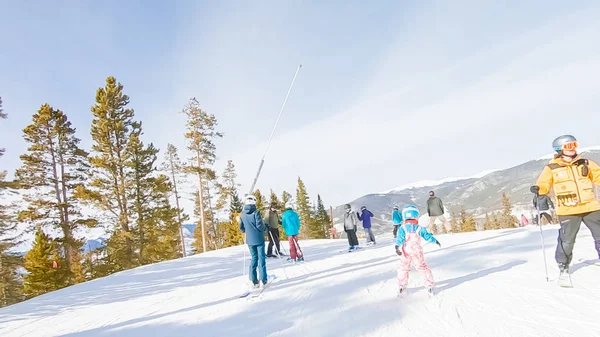 Keystoone Colorado Usa January 2019 Горнолыжный Спорт Выбор Сезона — стоковое фото