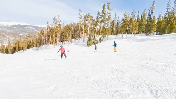 Keystoone Colorado Usa Janvier 2019 Petite Fille Apprenant Skier Sur — Photo