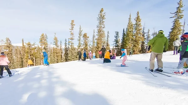 2019年1月5日 科罗拉多州凯斯通 选择高山滑雪 — 图库照片