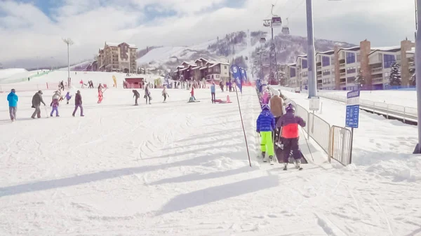 Steamboat Springs Colorado Stany Zjednoczone Ameryki Grudzień 2018 Learning Wzgórzu — Zdjęcie stockowe