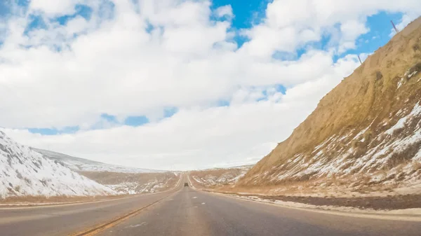 Dirigindo Para Oeste Estrada Montanha Para Steamboat Springs — Fotografia de Stock