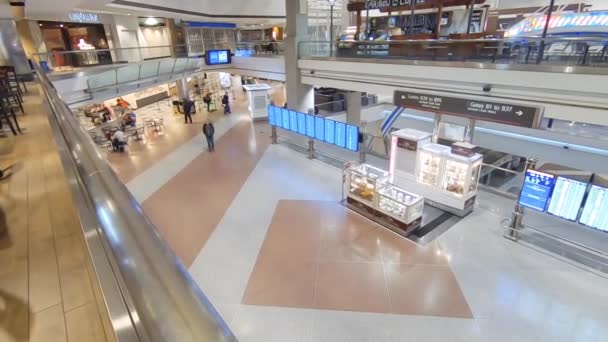 Denver Colorado Abd Ocak 2019 Geliş Gidiş Kurulu Uluslararası Havaalanı — Stok video
