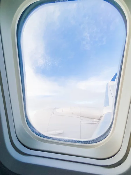 Вид Комерційного Пасажирського Літака — стокове фото