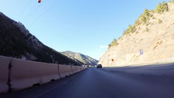 Denver Colorado Abd Aralık 2018 Sürüş Batı Dağları Aşarak Eyaletler — Stok video