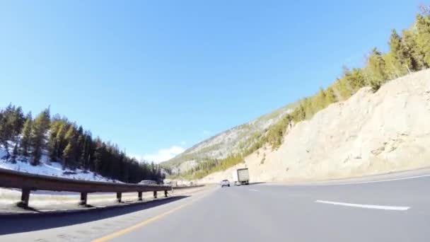 Denver Colorado Usa Dezember 2018 Westwärts Auf Der Autobahn I70 — Stockvideo