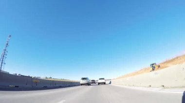 Denver, Colorado, ABD-1 Aralık 2018 Kış 'ta 470 numaralı karayolunda Batı' ya gidiyorum..