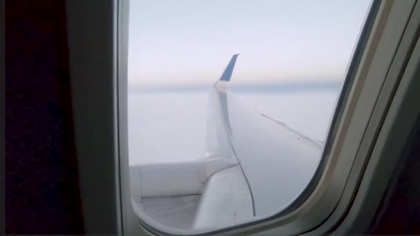 Vista Dall Aereo Passeggeri Commerciale — Video Stock