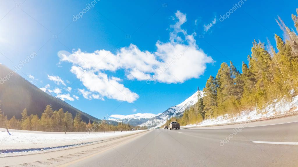 Mountain interstate highway