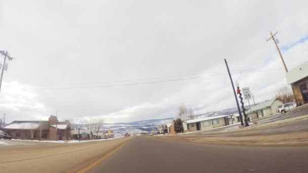 Denver Colorado Estados Unidos Diciembre 2018 Conduciendo Hacia Oeste Carretera — Vídeos de Stock