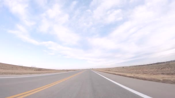 Denver Colorado Estados Unidos Diciembre 2018 Conducir Por Carretera Pavimentada — Vídeo de stock