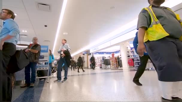 Houston Texas États Unis Janvier 2019 Intérieur Terminal Aéroport International — Video