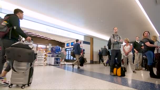 Houston Texas États Unis Janvier 2019 Intérieur Terminal Aéroport International — Video