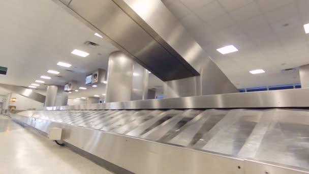 Χιούστον Τέξας Ηπα Ιανουάριος 2019 Καρουσέλ Αποσκευές Στο Διεθνές Αεροδρόμιο — Αρχείο Βίντεο
