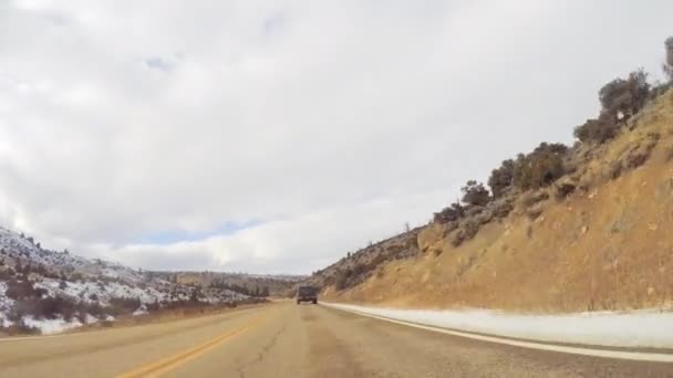 Denver Colorado Estados Unidos Diciembre 2018 Conduciendo Hacia Oeste Carretera — Vídeos de Stock