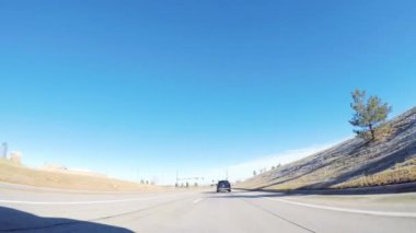 Denver, Colorado, ABD-Aralık 1, 2018 - banliyö mahalle kırsal alanda sürüş.