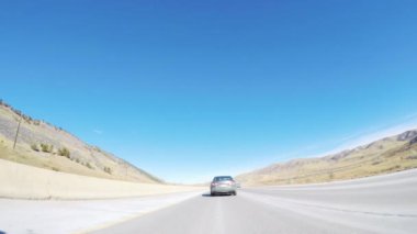 Denver, Colorado, ABD-1 Aralık 2018 Kış 'ta 470 numaralı karayolunda Batı' ya gidiyorum..