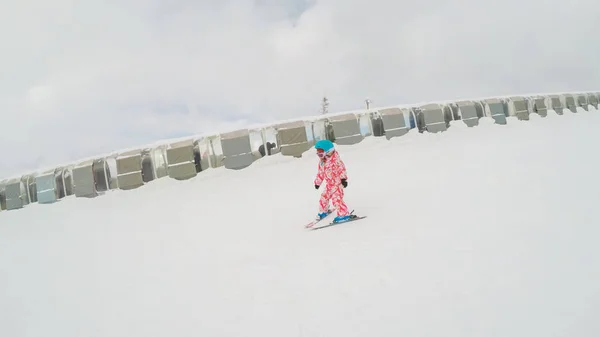 Skifahren lernen — Stockfoto