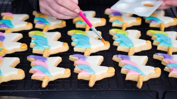 Decoração de biscoitos de açúcar — Fotografia de Stock