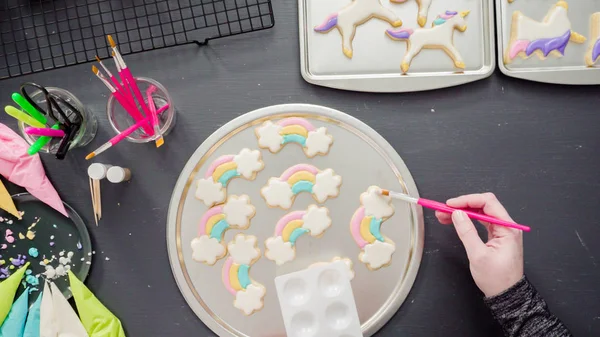 Şekerli kurabiye dekorasyon — Stok fotoğraf