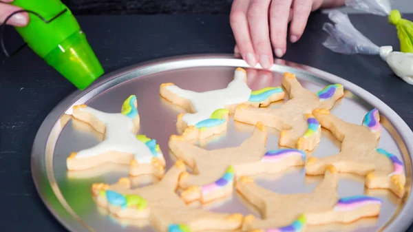 Biscoitos de açúcar unicórnio — Fotografia de Stock