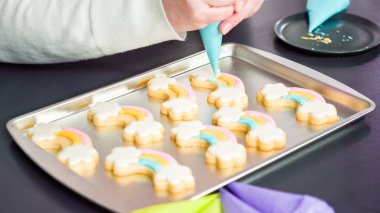 Unicorn şeker kurabiyeleri