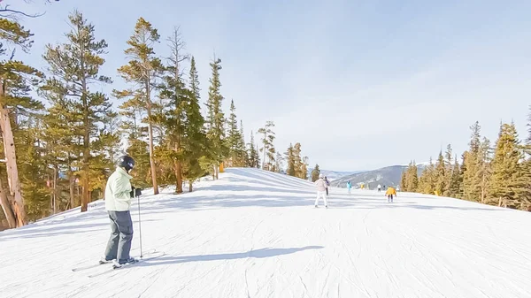 Alpin skidåkning — Stockfoto