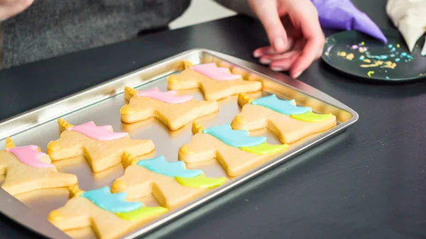 Unicorn sugar cookies — Stock Photo, Image