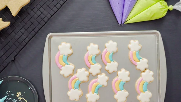 Unicorn sugar cookies — Stock Photo, Image