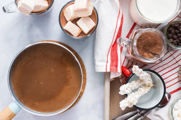 Barra de chocolate quente — Fotografia de Stock