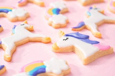 Unicorn şeker kurabiyeleri