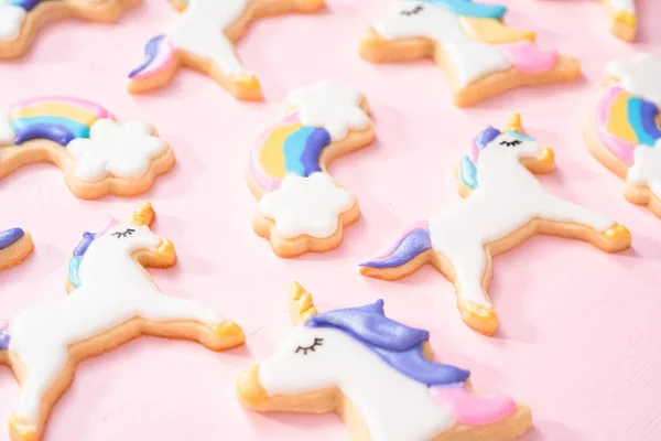 Galletas de azúcar unicornio — Foto de Stock