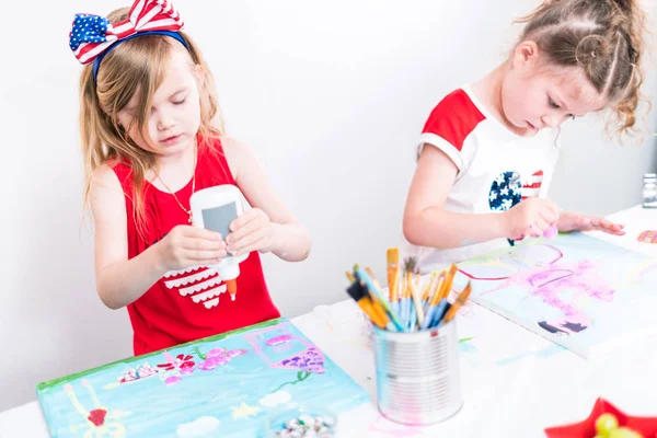 July 4th kids art — Stock Photo, Image